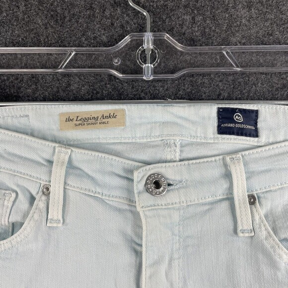 AG Adriano Goldschmied The Legging Ankle Super Skinny Pants Light Blue Size 27R - Picture 3 of 8